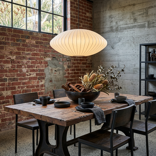 Verona Silk Pendant Light Wabi-Sabi Hanging Lamp
