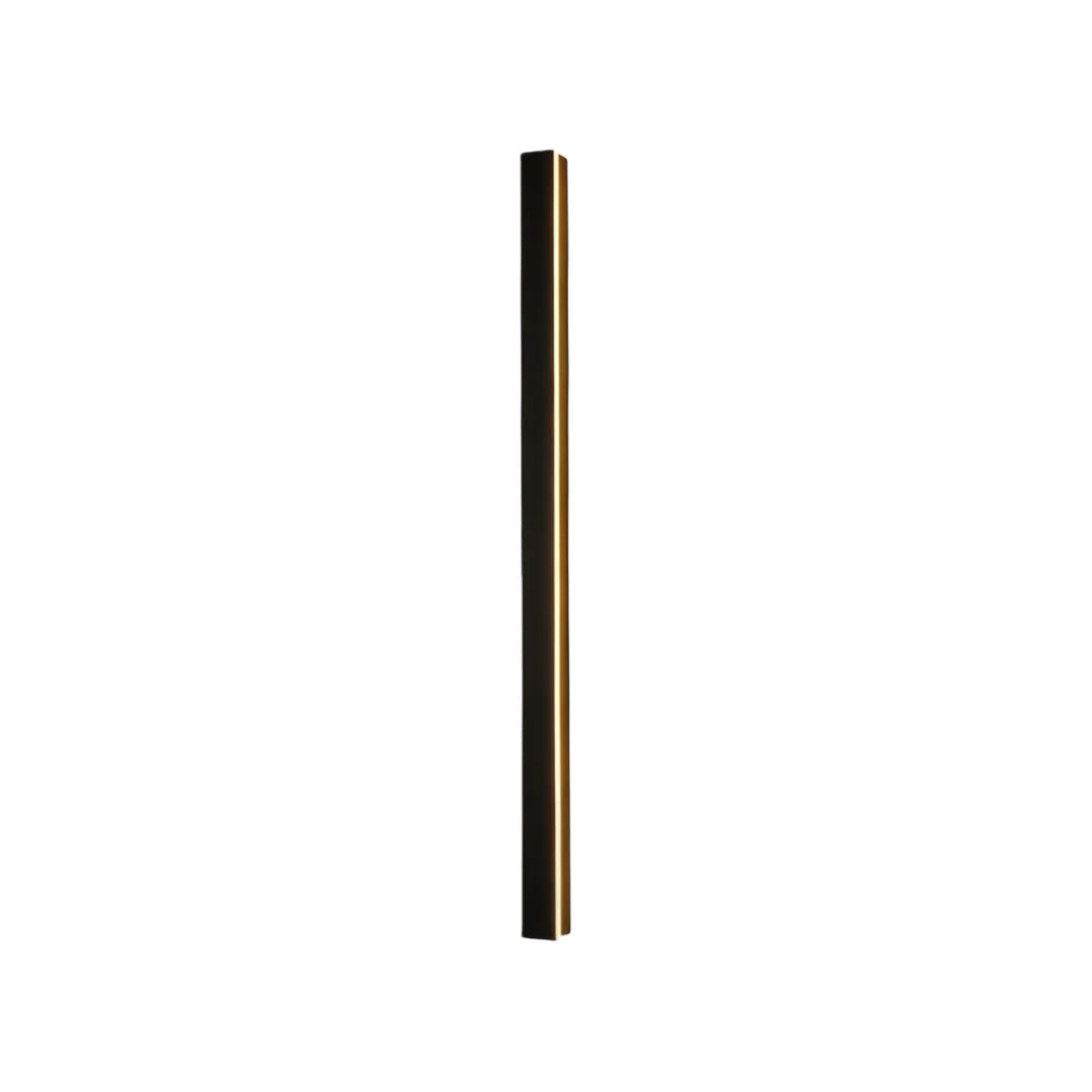 Linear Outdoor Wall Sconce Minimalist LED Black Lamp 0