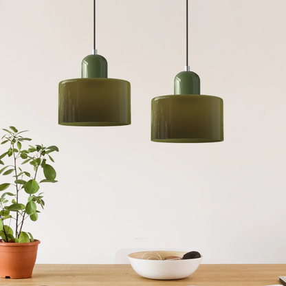 Vintage Style Glass Pendant Lamp Kitchen Island Light