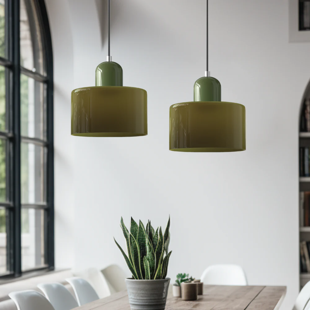 Vintage Style Glass Pendant Lamp Kitchen Island Light