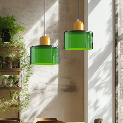 Vintage Style Glass Pendant Lamp Kitchen Island Light