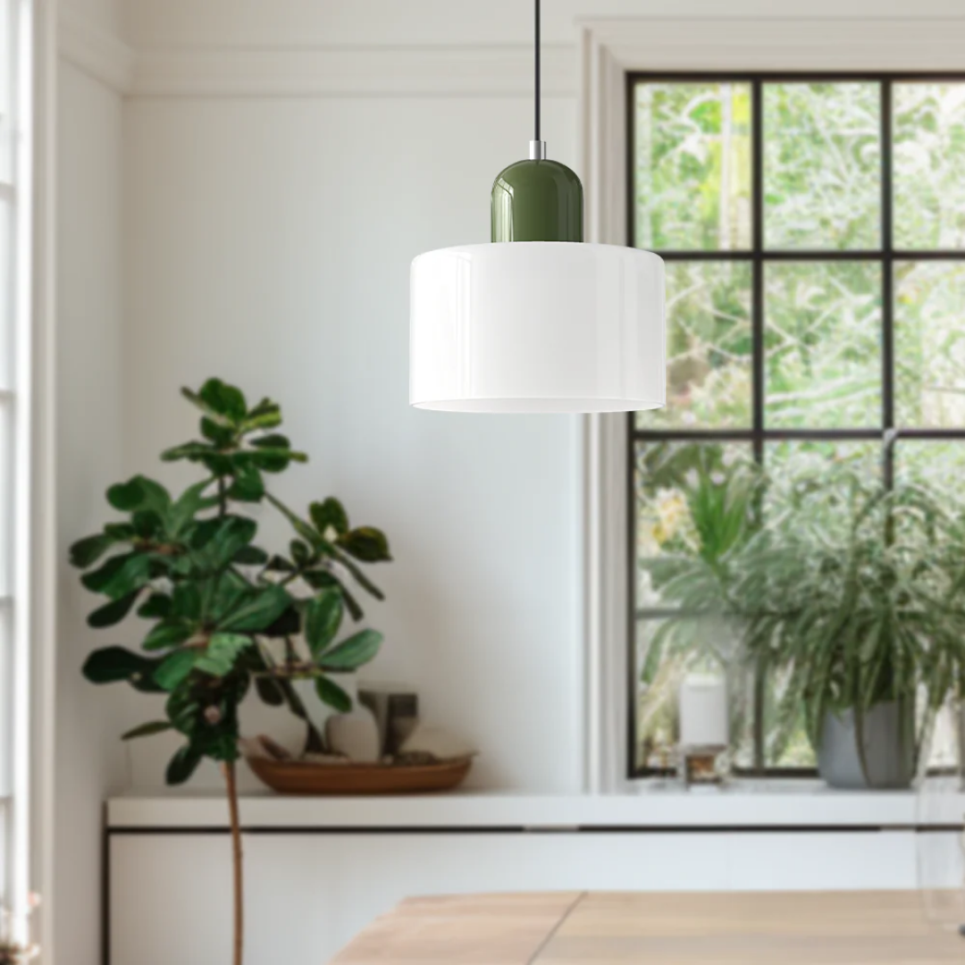 Vintage Style Glass Pendant Lamp Kitchen Island Light