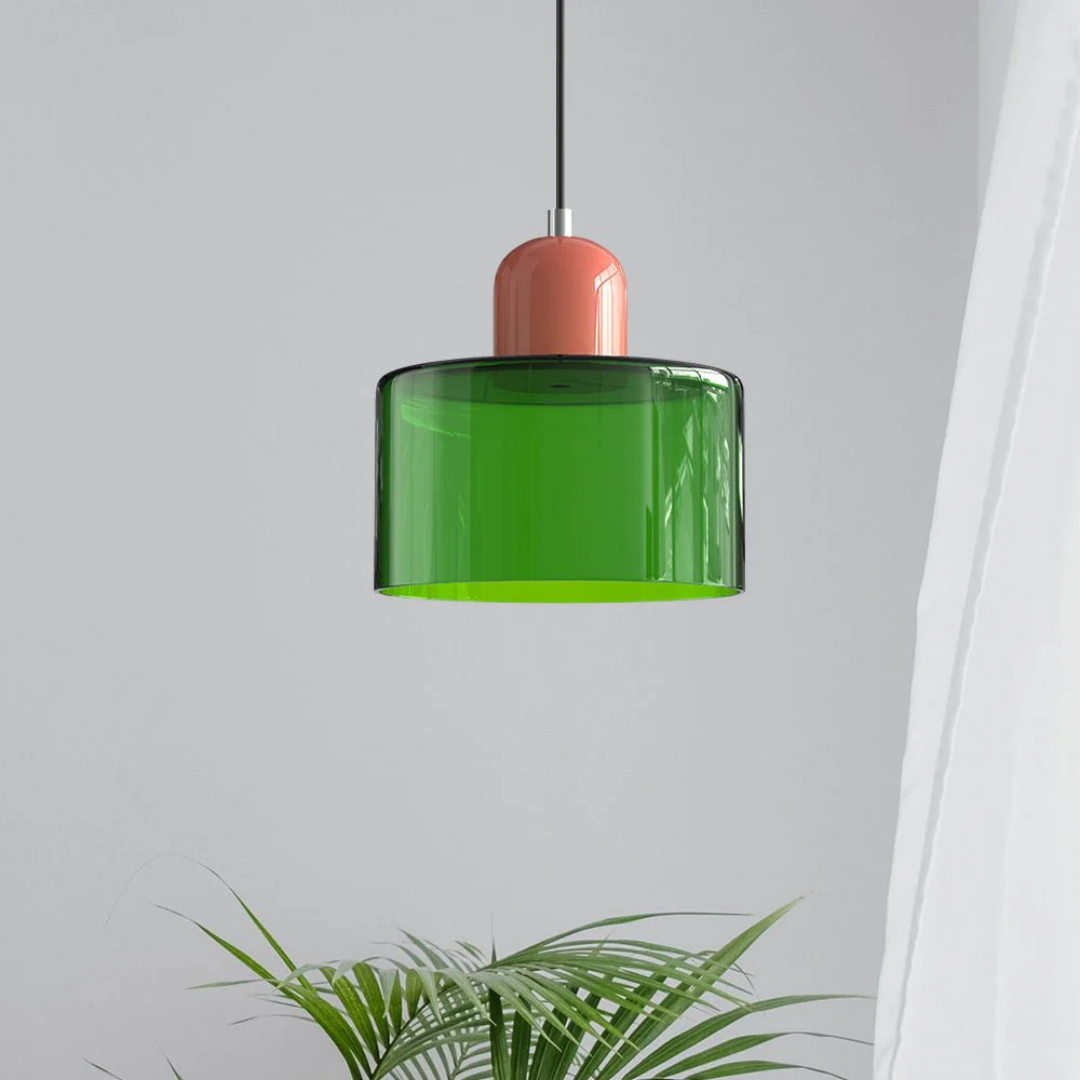 Vintage Style Glass Pendant Lamp Kitchen Island Light