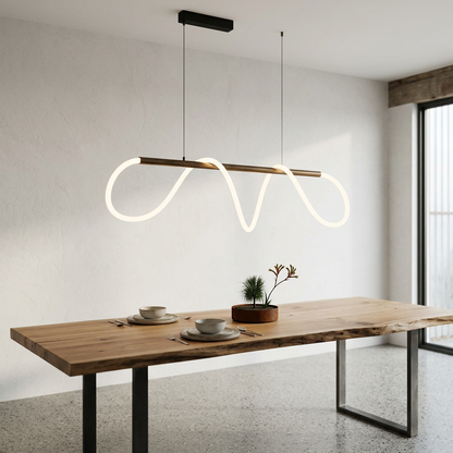 Wavy Linear LED Pendant Light