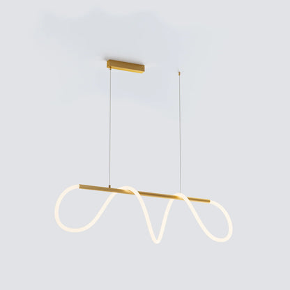 WOMO Rope Led Linear Brass Chandelier-WM2059a 9