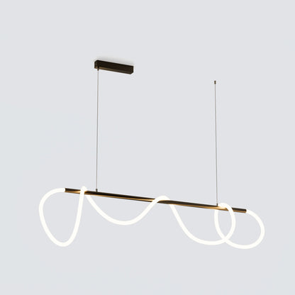 WOMO Rope Led Linear Brass Chandelier-WM2059a 13