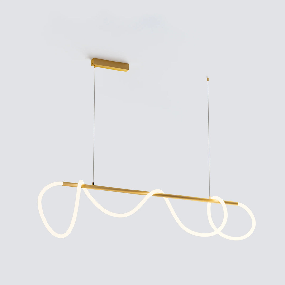 WOMO Rope Led Linear Brass Chandelier-WM2059a 17