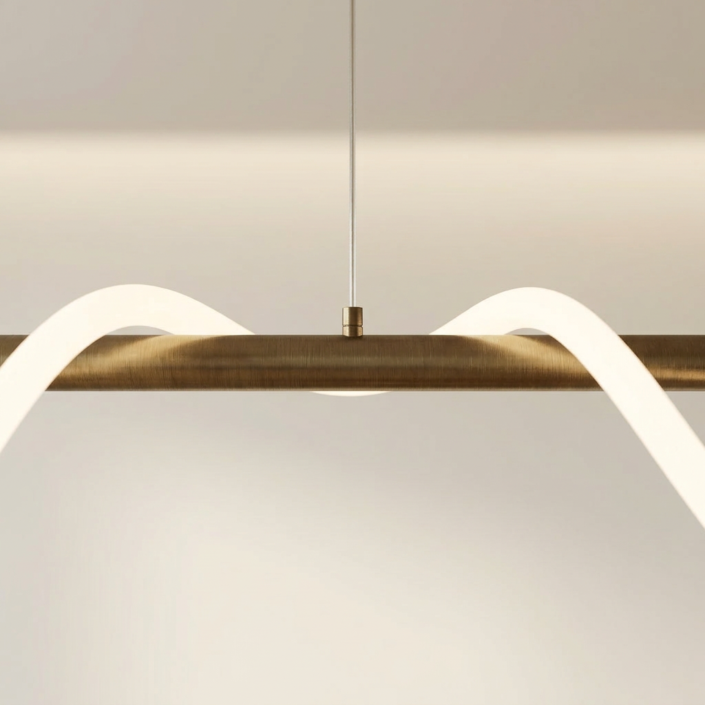 Wavy Linear LED Pendant Light