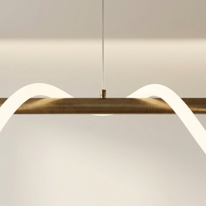 Wavy Linear LED Pendant Light