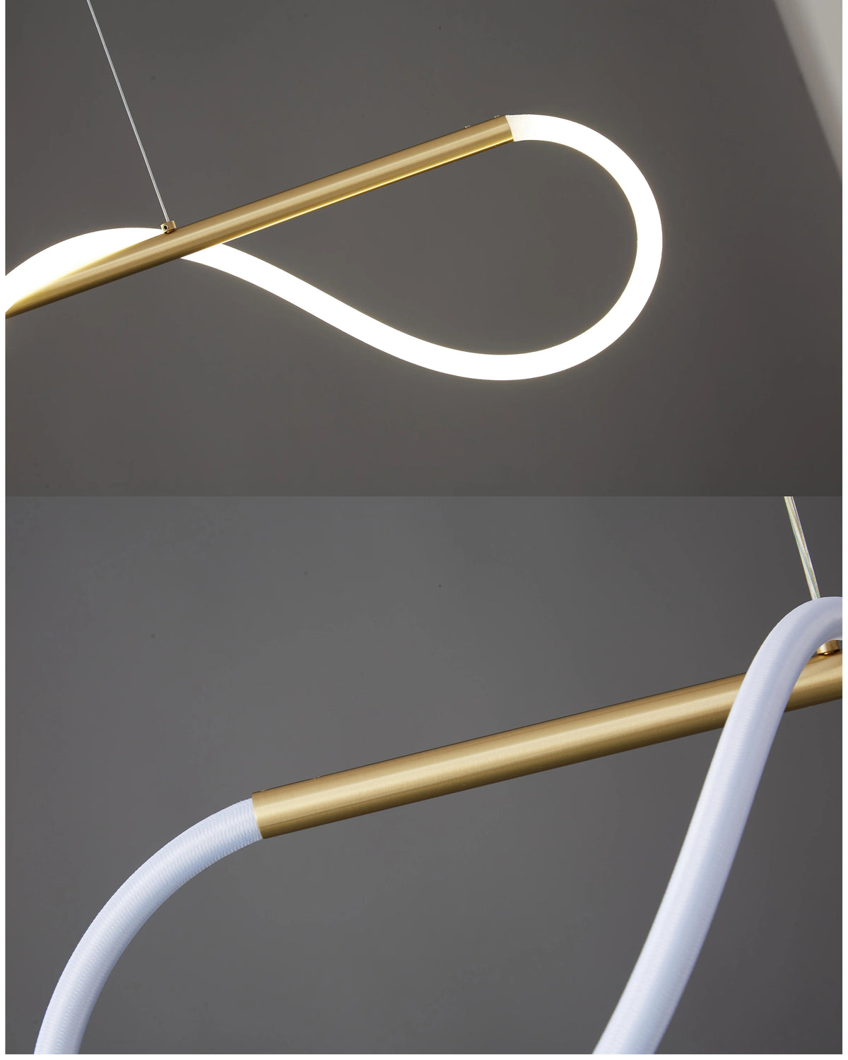 WOMO Rope Led Linear Brass Chandelier-WM2059a 5