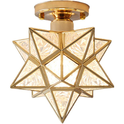 Whimsical Star Shaped Ceiling Light