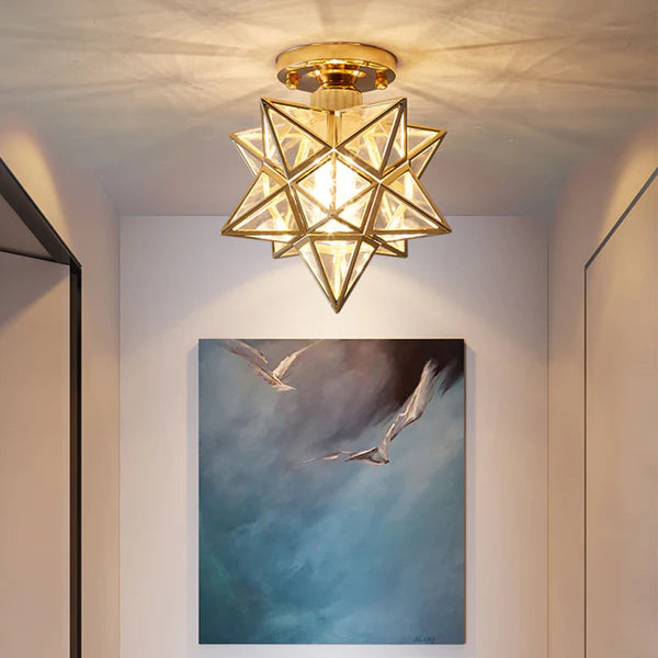 Whimsical Star Shaped Ceiling Light