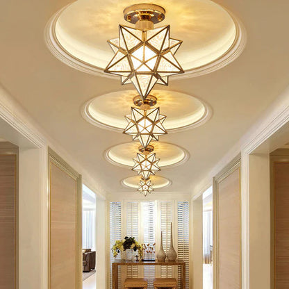 Whimsical Star Shaped Ceiling Light
