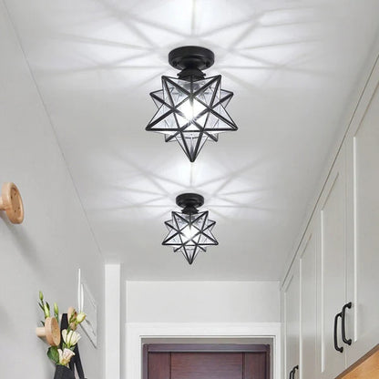 Whimsical Star Shaped Ceiling Light
