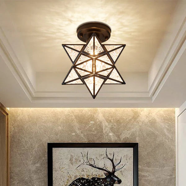 Whimsical Star Shaped Ceiling Light