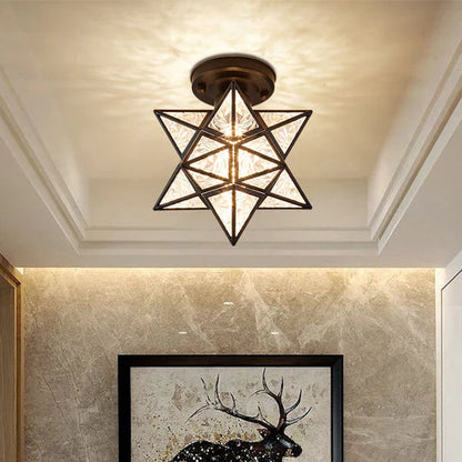 Whimsical Star Shaped Ceiling Light