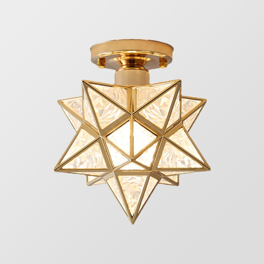 Whimsical Star Shaped Ceiling Light