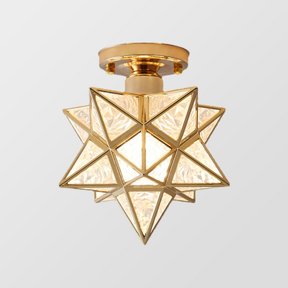 Whimsical Star Shaped Ceiling Light