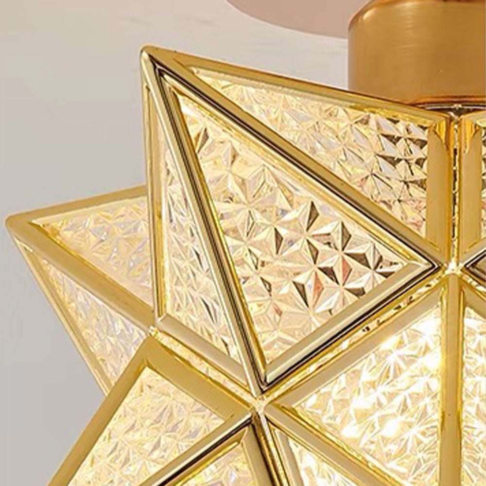 Whimsical Star Shaped Ceiling Light