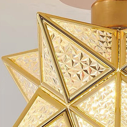 Whimsical Star Shaped Ceiling Light