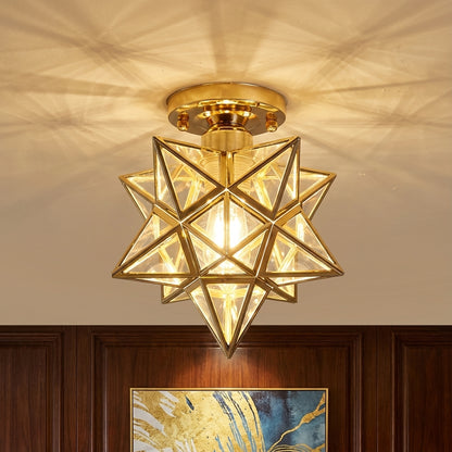 Whimsical Star Shaped Ceiling Light