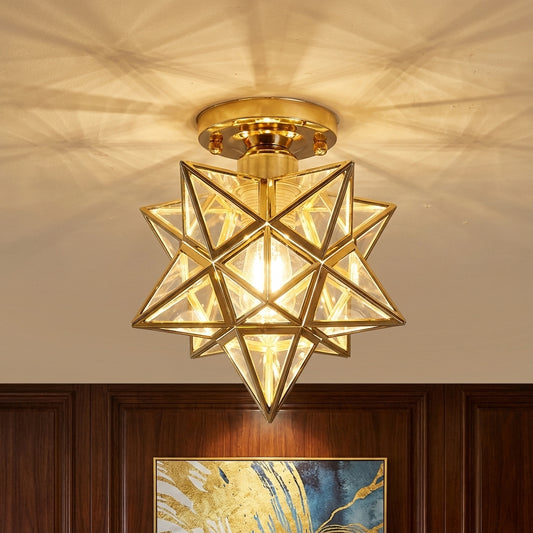 Whimsical Star Shaped Ceiling Light
