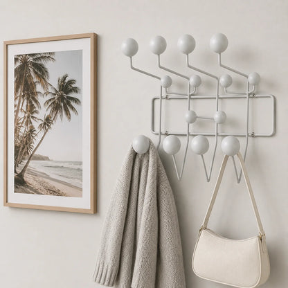 Elara Haus Wall Hook Rack - Modern Multicoloured Design Storage Solution 0