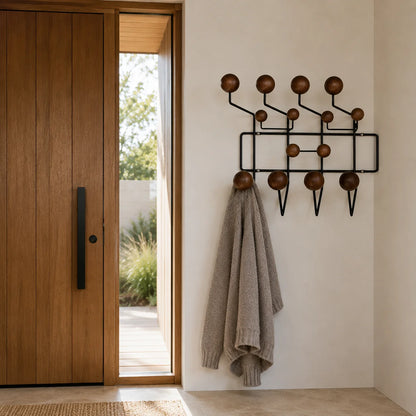 Elara Haus Wall Hook Rack - Modern Multicoloured Design Storage Solution 2