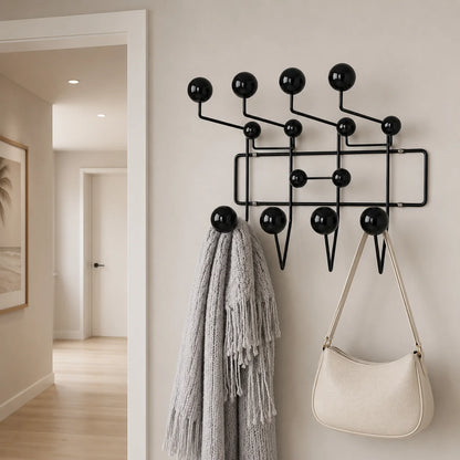 Elara Haus Wall Hook Rack - Modern Multicoloured Design Storage Solution 4