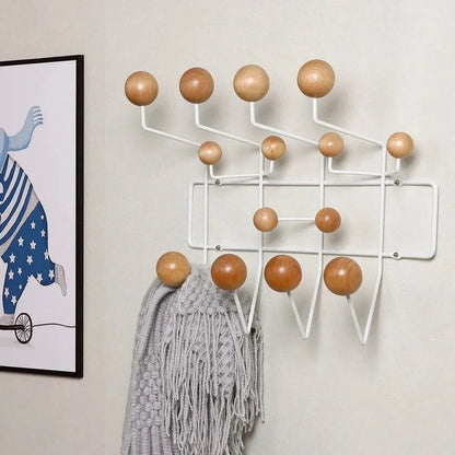 Elara Haus Wall Hook Rack - Modern Multicoloured Design Storage Solution 5