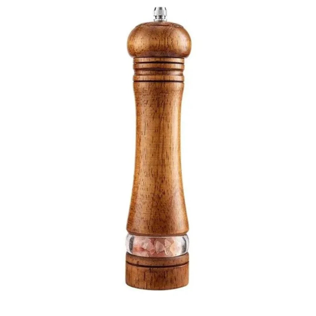 Elara Haus Wooden Salt And Pepper Grinder - Solid Wood Adjustable Coarseness 7