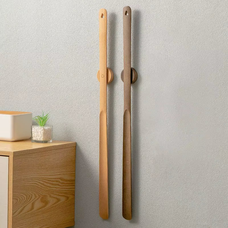 Wooden Shoehorn With Magnetic Wall Mount 3