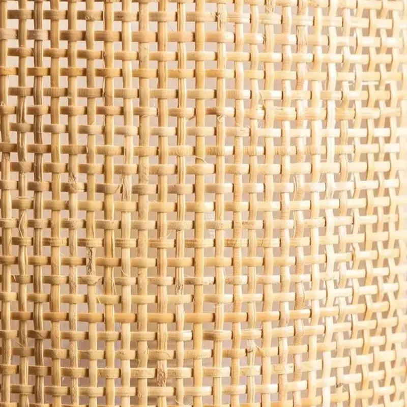 Elara Haus Handwoven Rattan Wall Lamp - Natural Bamboo Artisan Design 1
