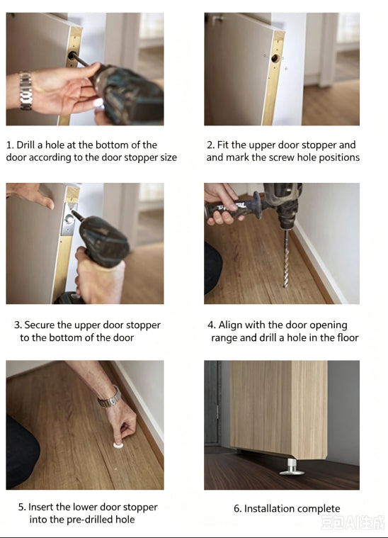 Elara Haus Architectural Hidden Magnetic Door Stopper